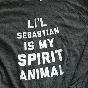 Lil Sebastian is My Spirit Animal raglan pullover